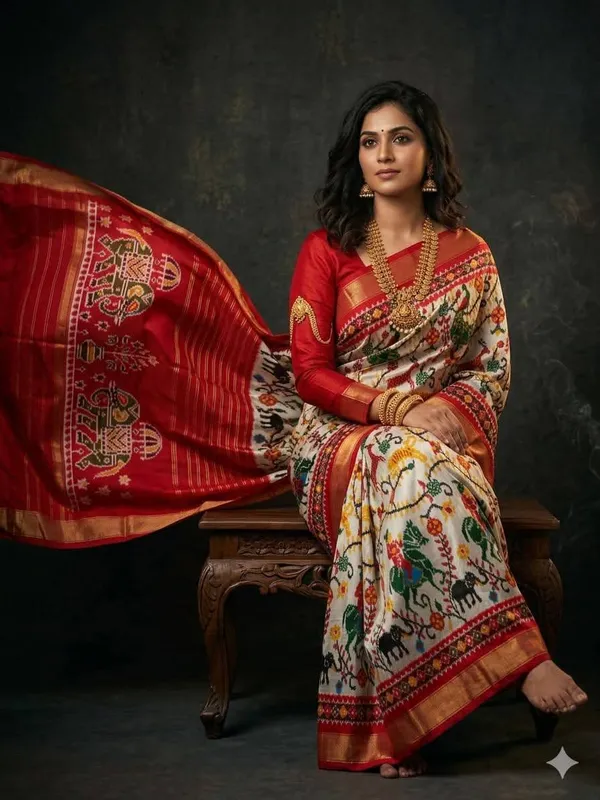 Kalamkari_Designer_Printed_And_Dolla_Silk_Fabric_Sarees