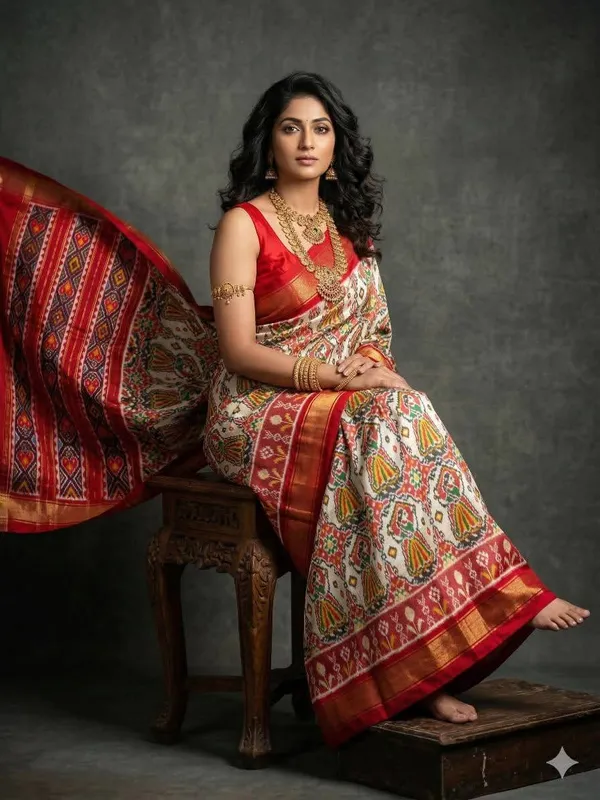 Kalamkari_Designer_Printed_And_Dolla_Silk_Fabric_Sarees