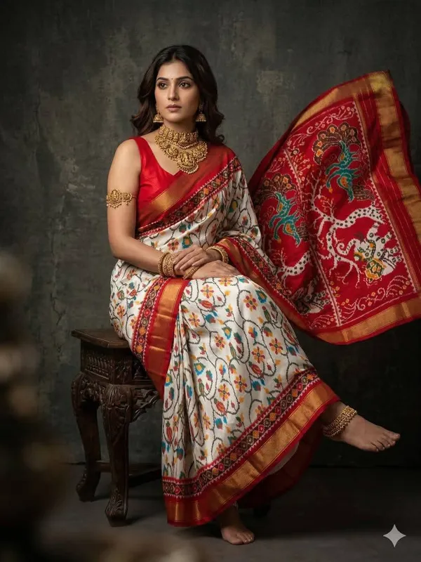 Kalamkari_Designer_Printed_And_Dolla_Silk_Fabric_Sarees