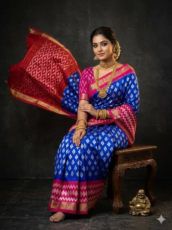 Pochampalli_Designer_Printed_And_Dolla_Silk_Fabric_Sarees