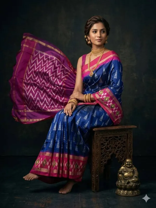 Pochampalli_Designer_Printed_And_Dolla_Silk_Fabric_Sarees