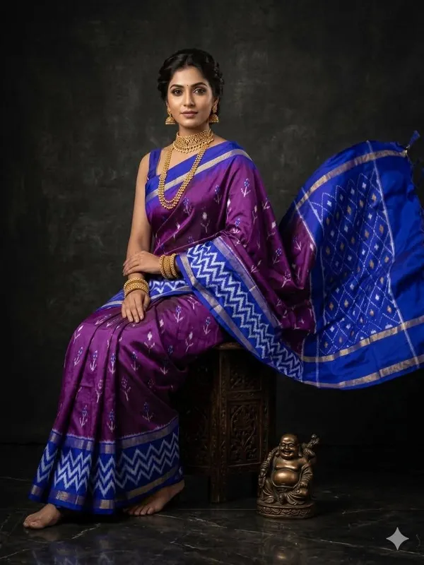 Pochampalli_Designer_Printed_And_Dolla_Silk_Fabric_Sarees