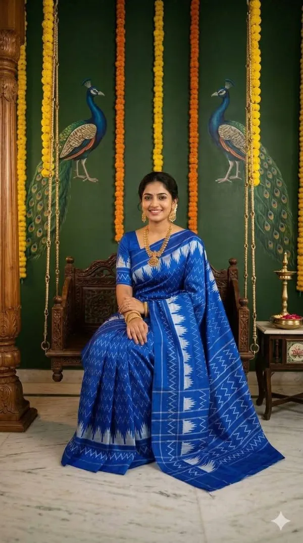 Pochampalli_Designer_Printed_And_Dolla_Silk_Fabric_Sarees