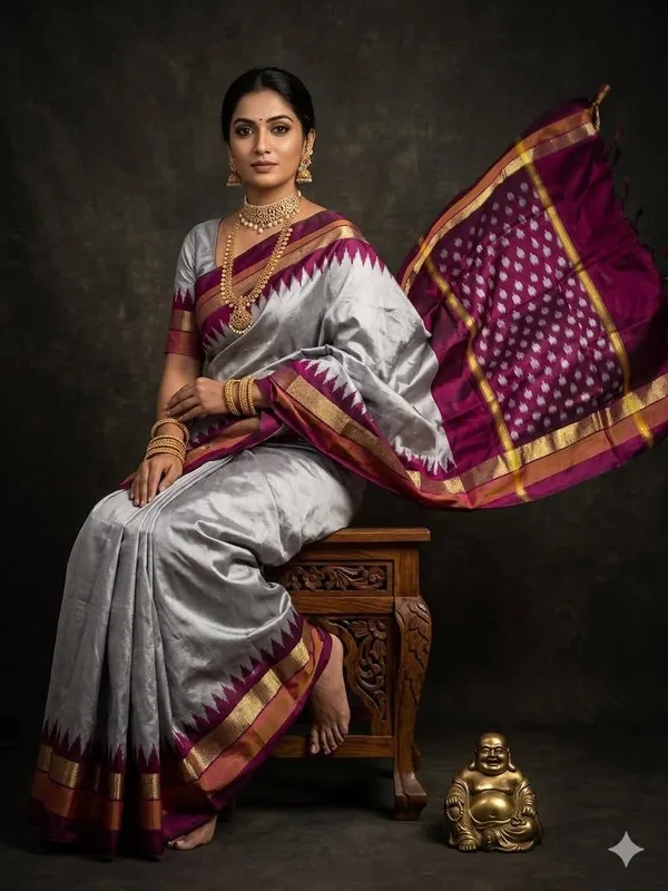 Pochampalli_Designer_Printed_And_Dolla_Silk_Fabric_Sarees