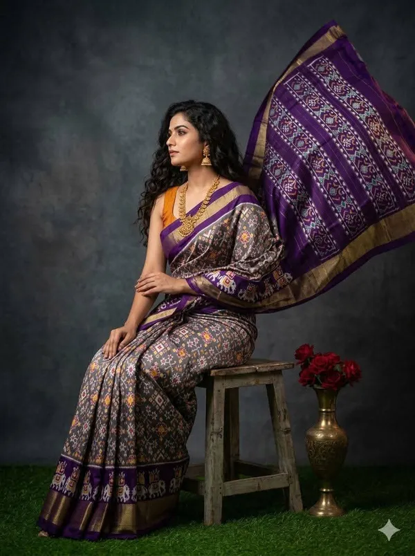 Pochampalli_Designer_Printed_And_Dolla_Silk_Fabric_Sarees