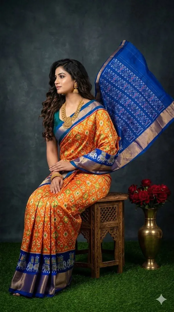 Pochampalli_Designer_Printed_And_Dolla_Silk_Fabric_Sarees