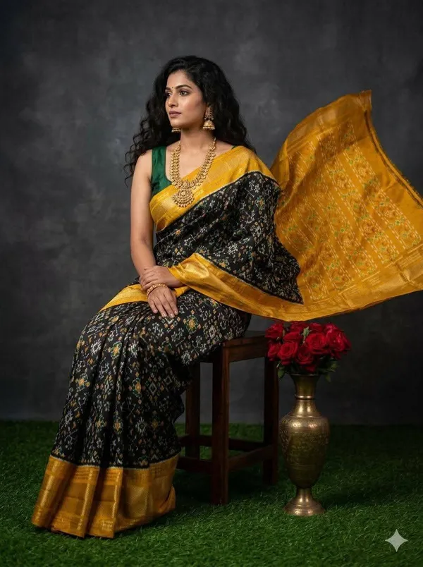 Pochampalli_Designer_Printed_And_Dolla_Silk_Fabric_Sarees