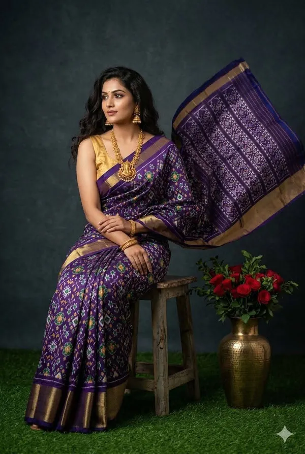 Pochampalli_Designer_Printed_And_Dolla_Silk_Fabric_Sarees