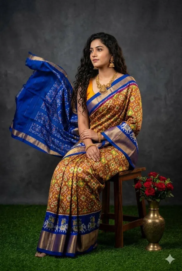 Pochampalli_Designer_Printed_And_Dolla_Silk_Fabric_Sarees