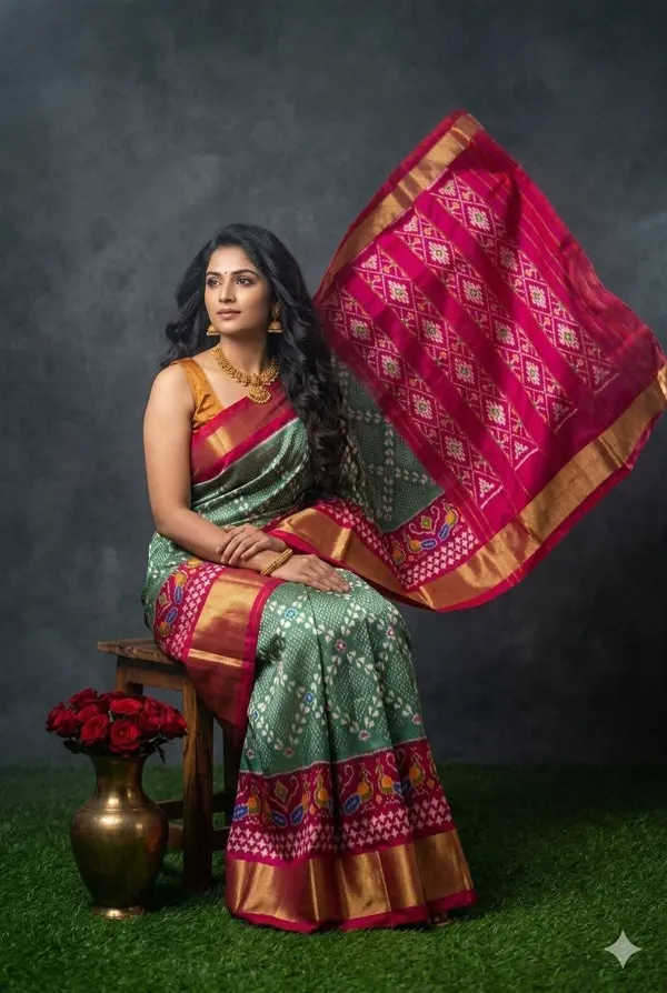 Pochampalli_Designer_Printed_And_Dolla_Silk_Fabric_Sarees