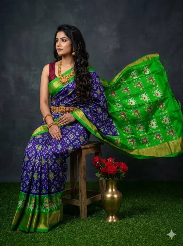 Pochampalli_Designer_Printed_And_Dolla_Silk_Fabric_Sarees