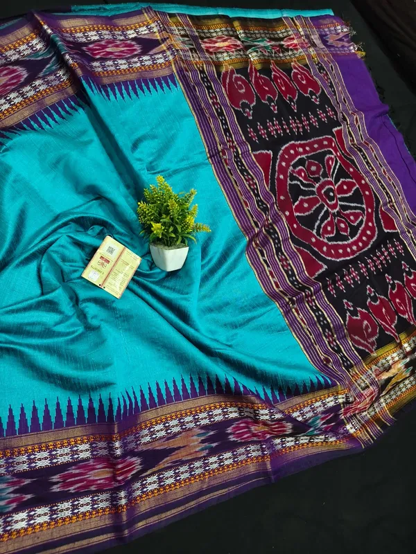 Pochampalli_Designer_Printed_And_Dolla_Silk_Fabric_Sarees