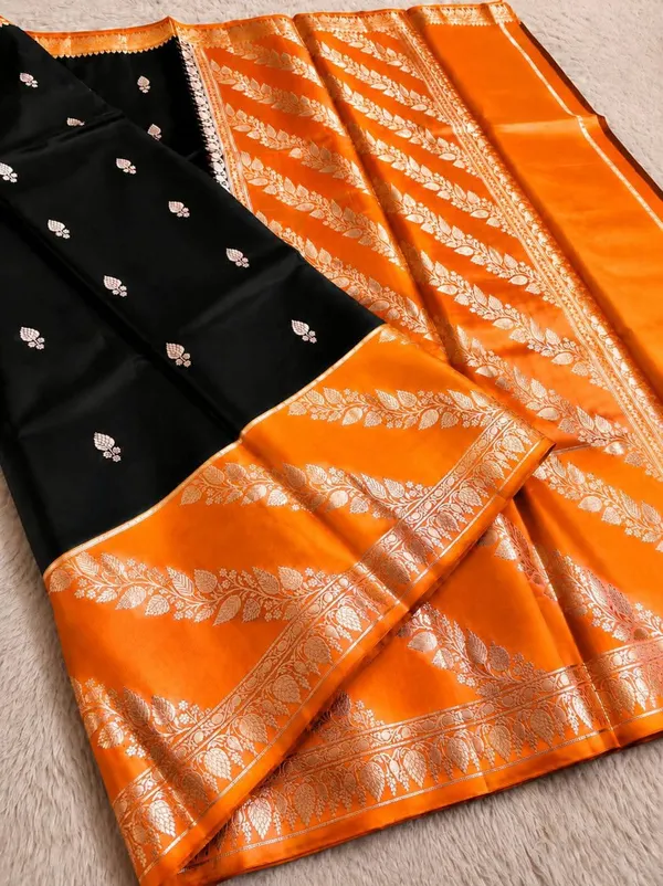 Lichi_Kanchipuram_Tussar_Silk_Sarees
