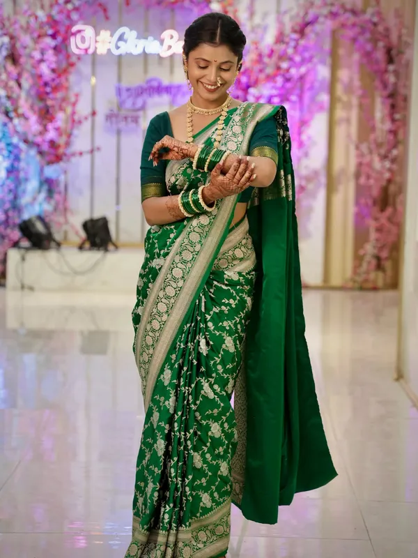 Lichi_Kanchipuram_Tussar_Silk_Sarees