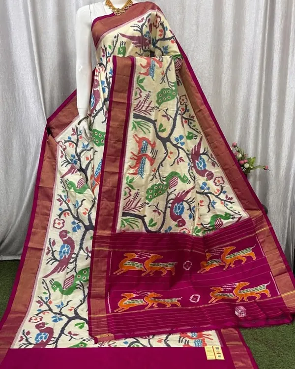Pochampalli_Designer_And_Dolla_Silk_Saree