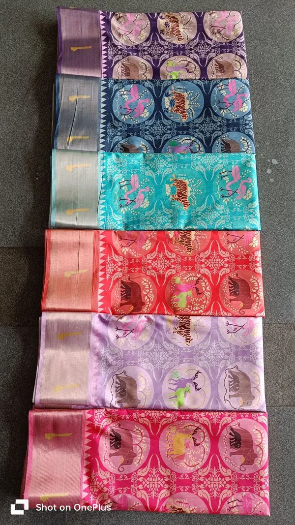 Pochampalli_Designer_Printed_And_Dolla_Silk_Fabric_Sarees
