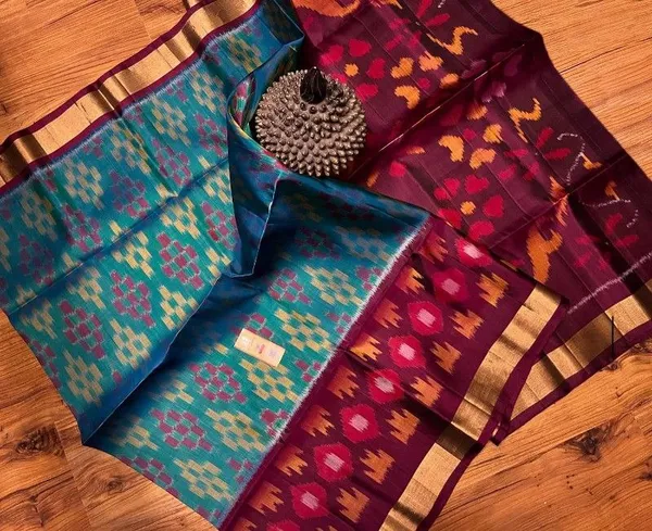 Pochampalli_Designer_Printed_And_Dolla_Silk_Fabric_Sarees