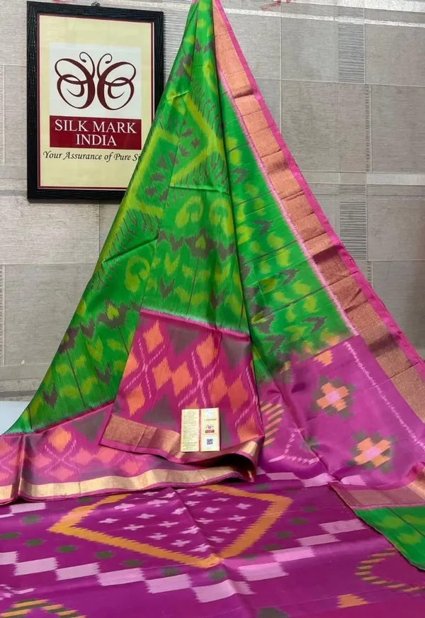 Pochampalli_Designer_Printed_And_Dolla_Silk_Fabric_Sarees