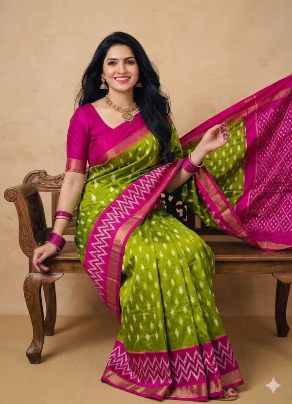Pochampalli_Designer_Printed_And_Dolla_Silk_Sarees