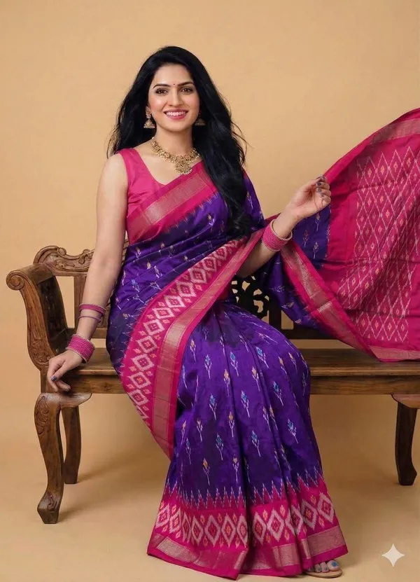 Pochampalli_Designer_Printed_And_Dolla_Silk_Sarees