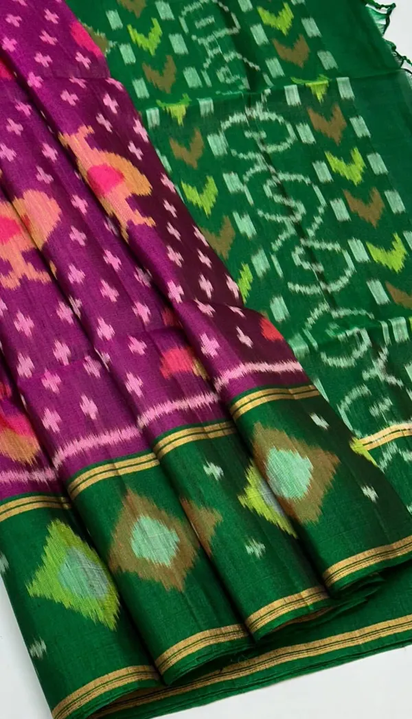Pochampalli_Designer_Printed_And_Dolla_Silk_Sarees