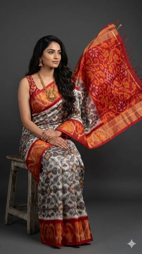Pochampalli_Designer_Printed_And_Dolla_Silk_Sarees
