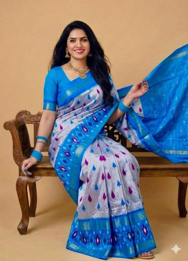 Pochampalli_Designer_Printed_And_Dolla_Silk_Sarees