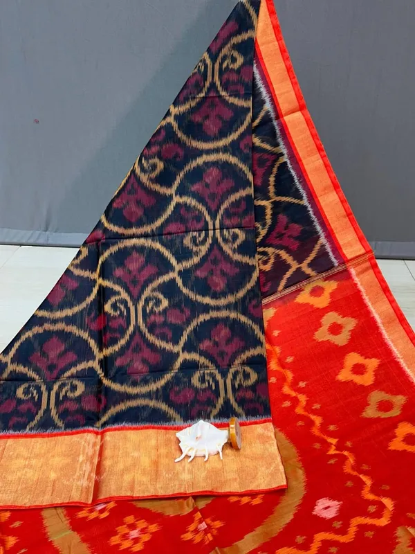 Pochammpalli_Designer_Printed_And_Dolla_Silk_Fabric_Sarees