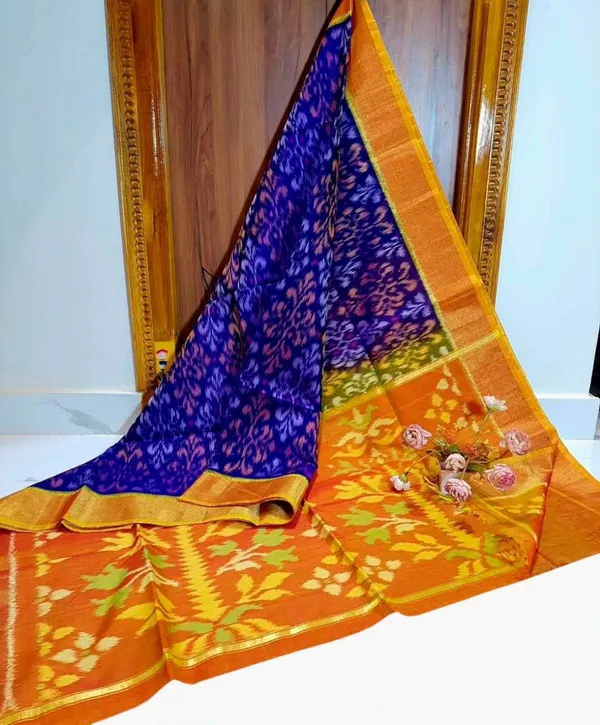 Pochampalli_Designer_Printed_And_Dolla_Silk_Fabric_Sarees