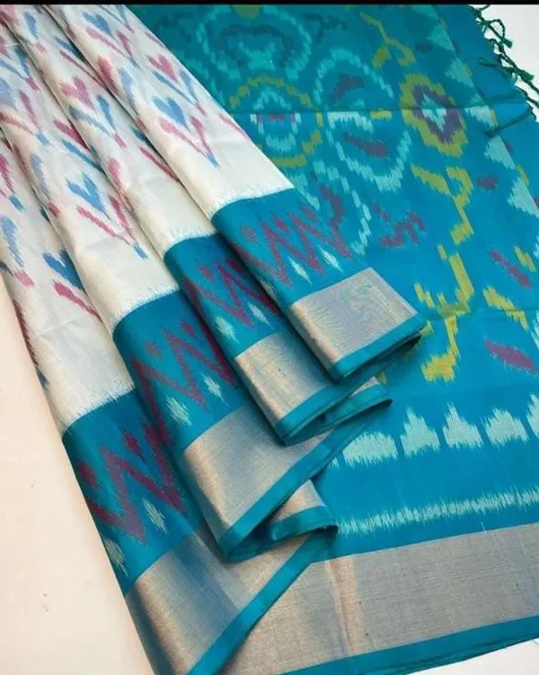 Pochampalli_Designer_Printed_And_Dolla_Silk_Fabric_Sarees