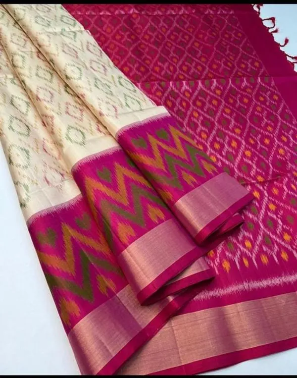 Pochampalli_Designer_Printed_And_Dolla_Silk_Fabric_Sarees