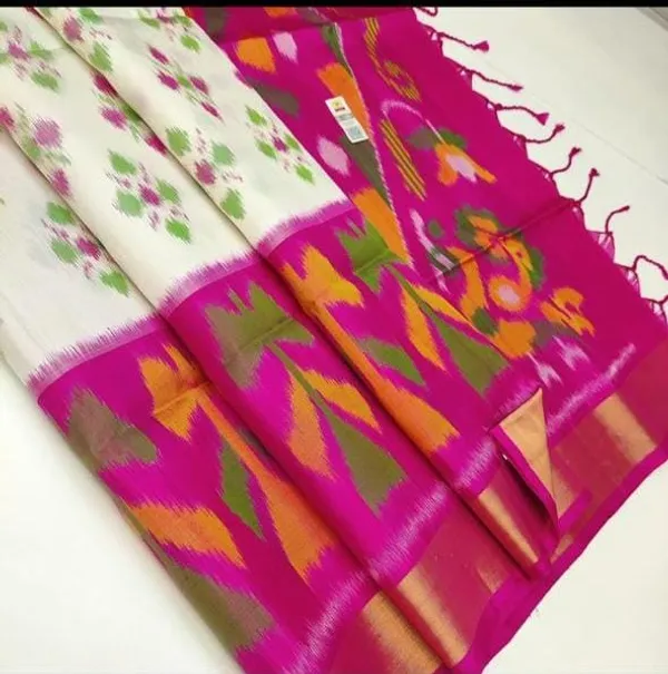 Pochampalli_Designer_Printed_And_Dolla_Silk_Fabric_Sarees