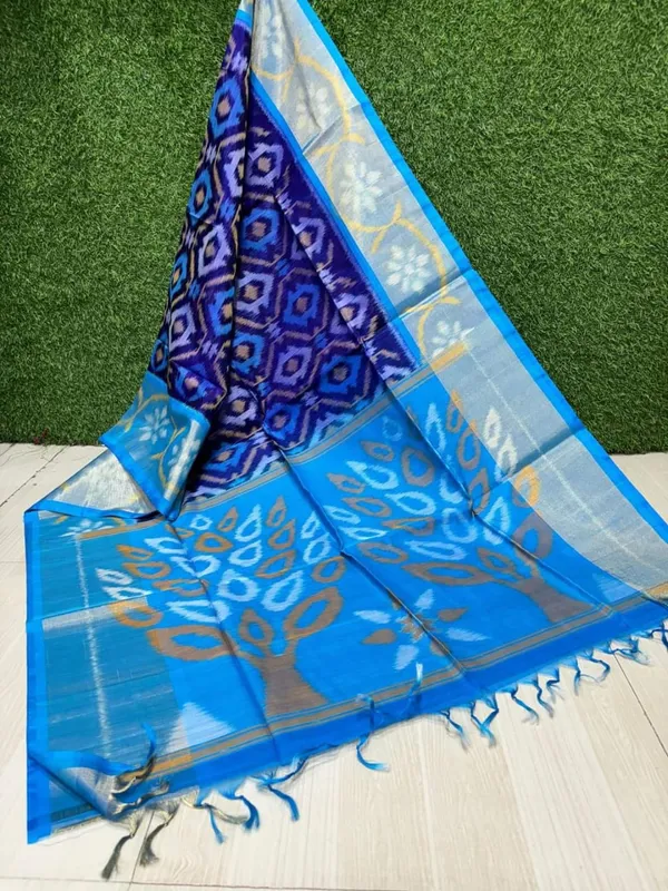 Pochampalli_Designer_Printed_And_Dolla_Silk_Fabric_Sarees