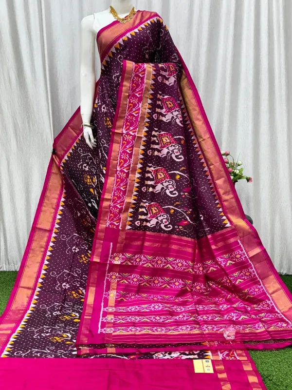Pochammpalli_Designer_Printed_And_Dolla_Silk_Fabric_Sarees