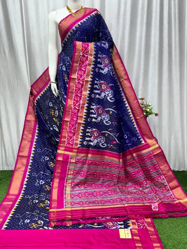 Pochammpalli_Designer_Printed_And_Dolla_Silk_Fabric_Sarees