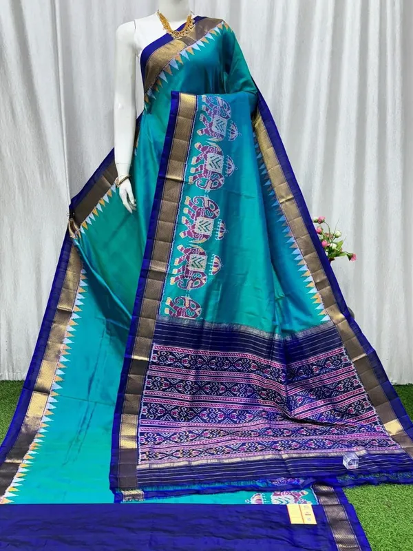 Pochammpalli_Designer_Printed_And_Dolla_Silk_Fabric_Sarees