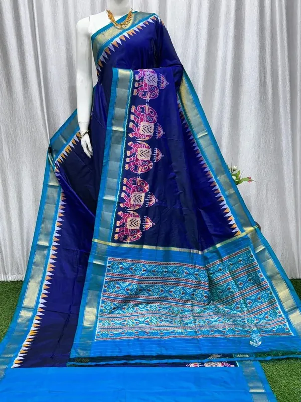Pochammpalli_Designer_Printed_And_Dolla_Silk_Fabric_Sarees