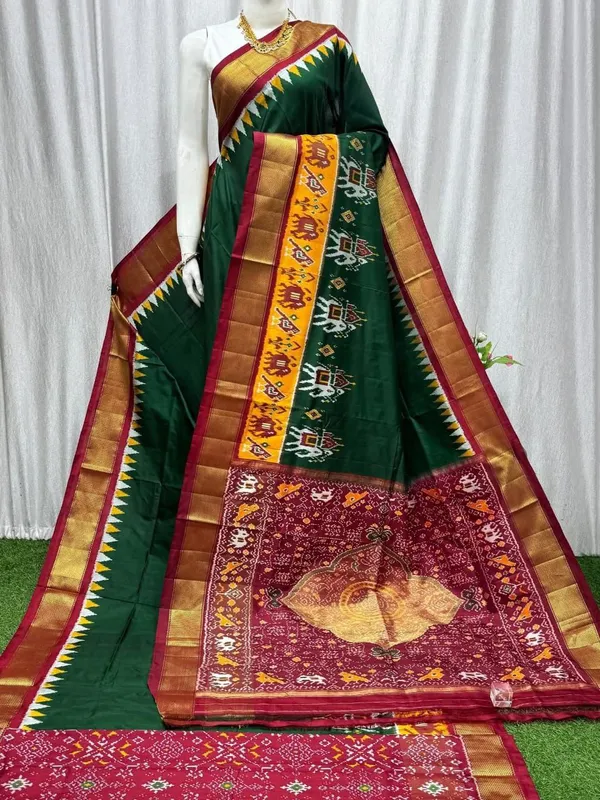 Pochammpalli_Designer_Printed_And_Dolla_Silk_Fabric_Sarees