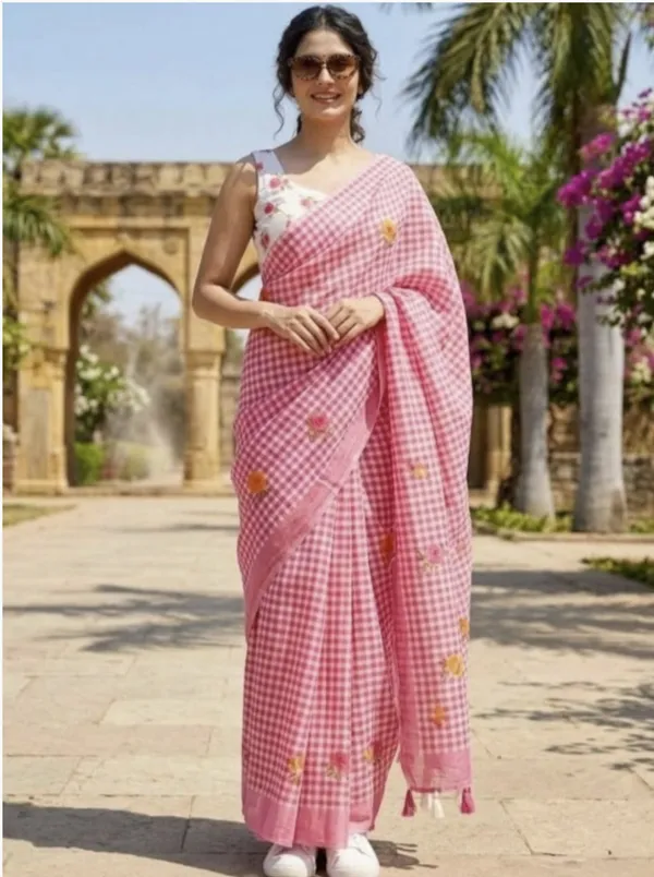 Latest_Linen_Sarees