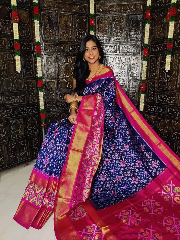 Pochampalli_Designer_Printed_And_Dolla_Silk_Fabric_Sarees