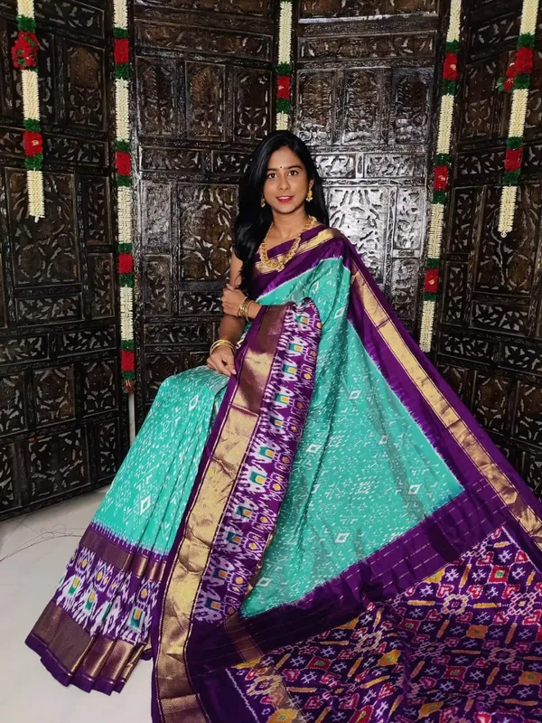 Pochampalli_Designer_Printed_And_Dolla_Silk_Fabric_Sarees