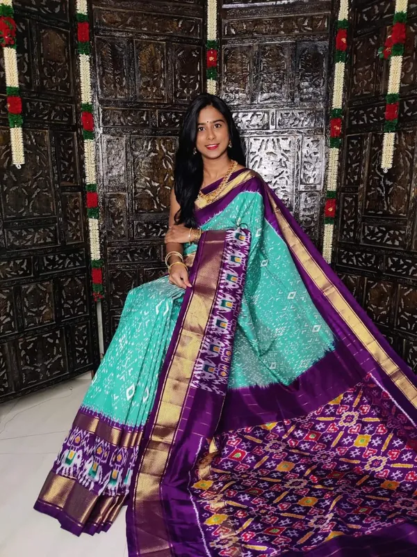 Pochampalli_Designer_Printed_And_Dolla_Silk_Fabric_Sarees