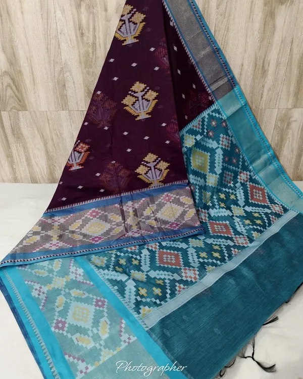 Pochampalli_Designer_Printed_And_Dolla_Silk_Fabric_Sarees