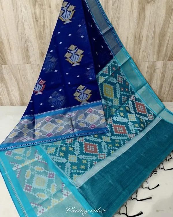 Pochampalli_Designer_Printed_And_Dolla_Silk_Fabric_Sarees