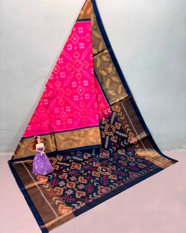 Pochampalli_Designer_Printed_And_Dolla_Silk_Fabric_Sarees