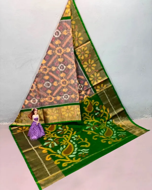 Pochampalli_Designer_Printed_And_Dolla_Silk_Fabric_Sarees