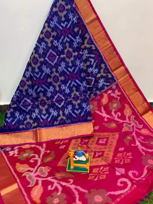 Pochampalli_Designer_Printed_And_Dolla_Silk_Fabric_Sarees