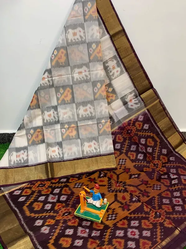 Pochampalli_Designer_Printed_And_Dolla_Silk_Fabric_Sarees