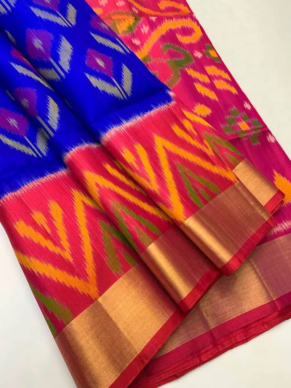 Pochampalli_Designer_Printed_And_Dolla_Silk_Fabric_Sarees
