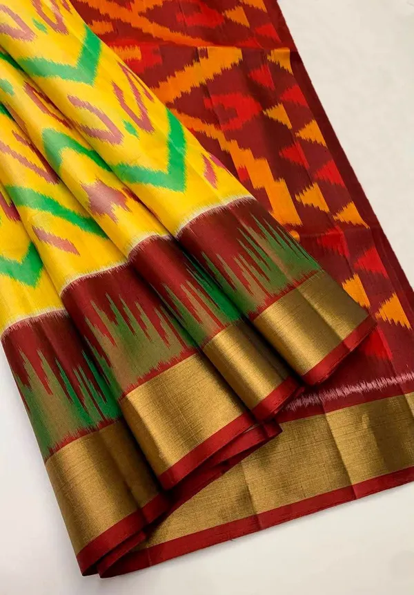 Pochampalli_Designer_Printed_And_Dolla_Silk_Fabric_Sarees